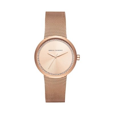Ladies rose gold watch ax4503